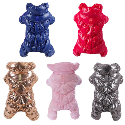 Fleece Dog Winter Jumpsuit