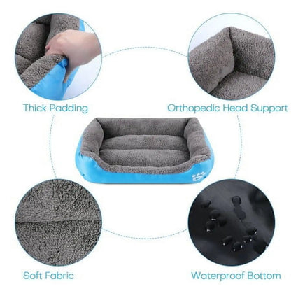 Waterproof Soft Warm Square Pet Bed House for Small to Large Dogs