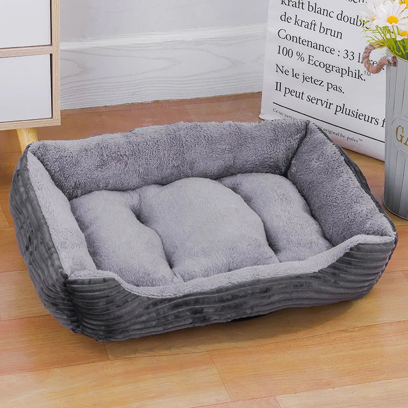 Waterproof Soft Warm Square Pet Bed House for Small to Large Dogs