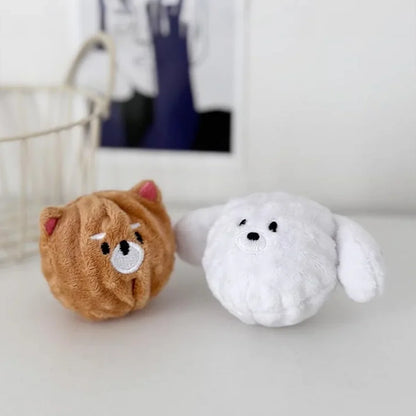 Spiked Squeaky Puppy Ball Toy for Teeth Cleaning & Interactive Play