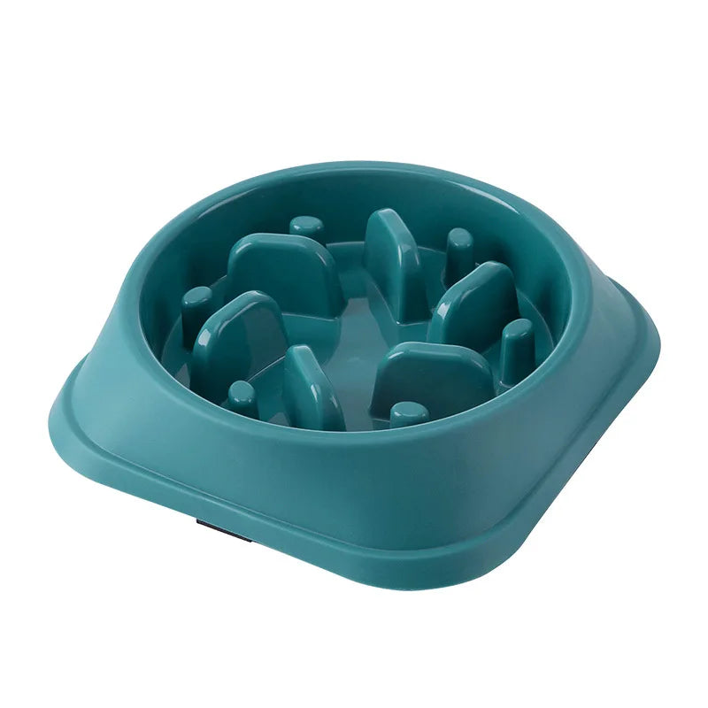 Non‑Slip Slow Feed Pet Bowl Anti‑Choke Healthy Eating for Cats & Dogs