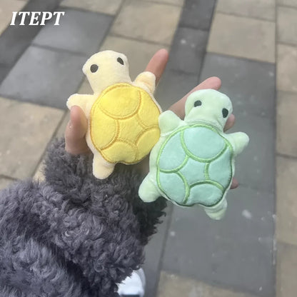Dog Toy Mini Turtle Plush Chew Toy for Puppies