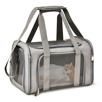 Soft‑Side Dog & Cat Carrier Backpack Travel Bag Airline Approved