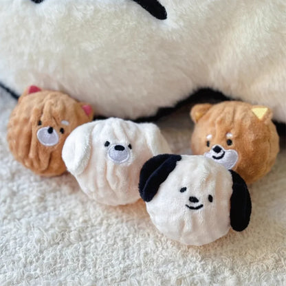 Spiked Squeaky Puppy Ball Toy for Teeth Cleaning & Interactive Play