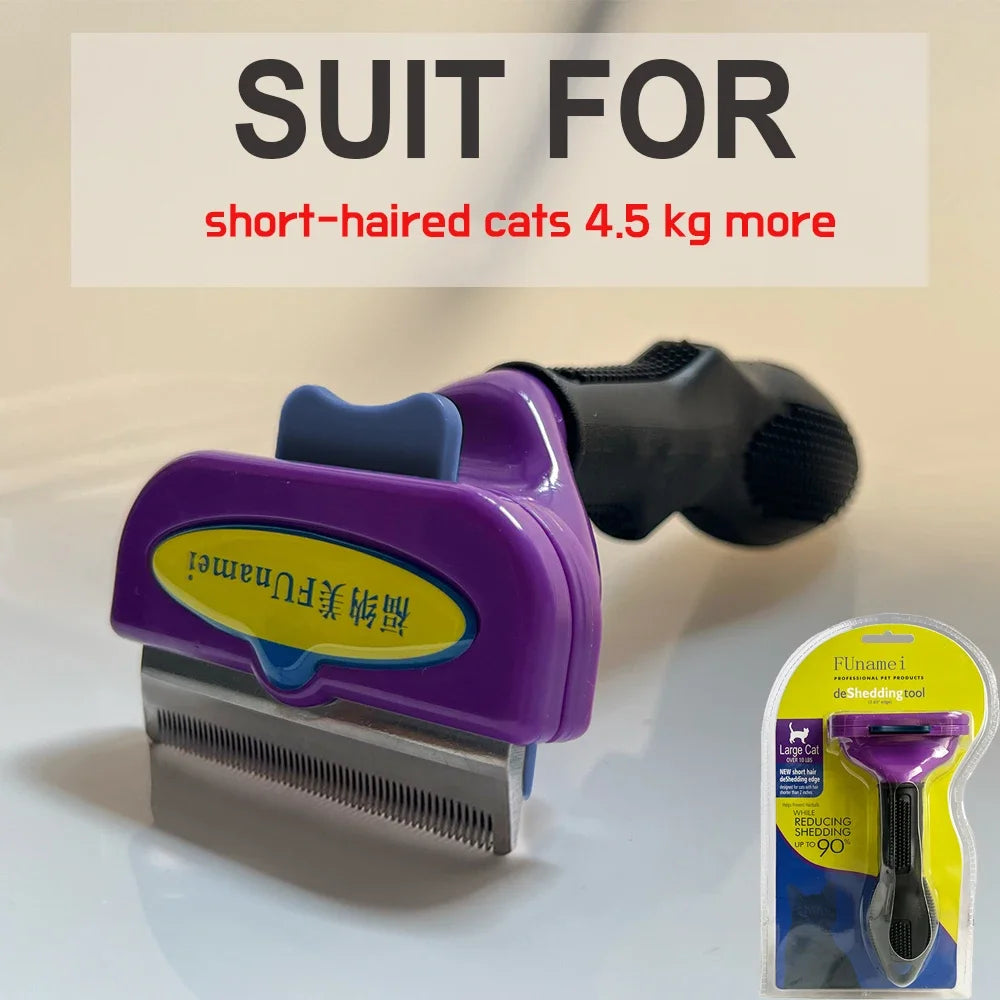 Pet Grooming Brush & Hair Removal Comb for Dogs & Cats