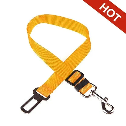 Adjustable Pet Car Seat Belt with Dog Harness Safety Lead Clip
