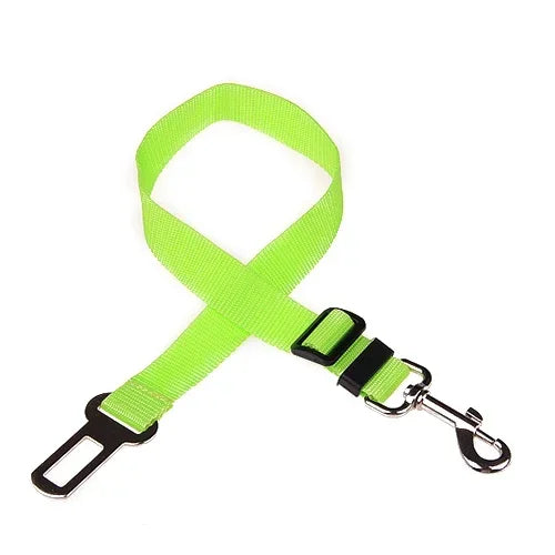 Adjustable Pet Car Seat Belt with Dog Harness Safety Lead Clip