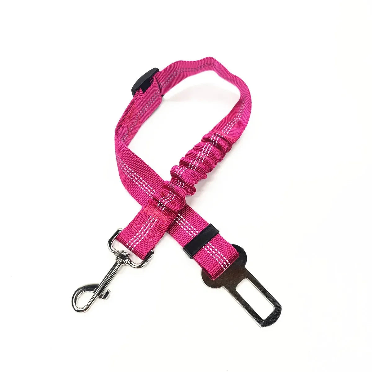 Adjustable Pet Car Seat Belt with Dog Harness Safety Lead Clip