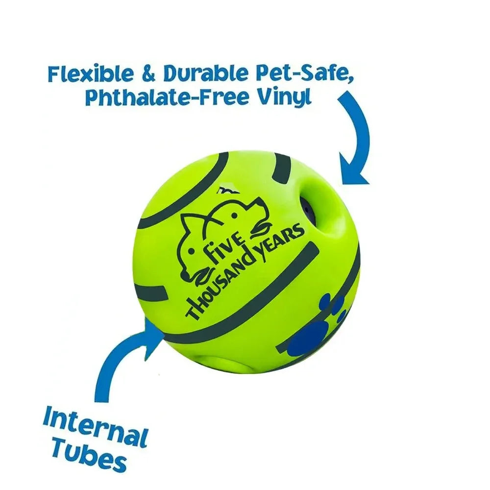 Interactive Giggle Ball Dog Toy for IQ Training & Mental Stimulation