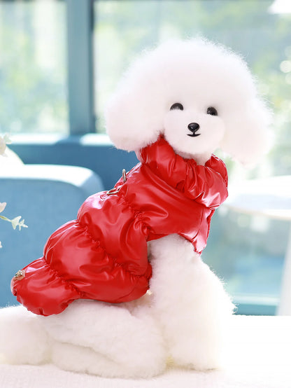 Thick 3‑Layer Warm Dog Jacket for Autumn/Winter Small to Medium Dogs