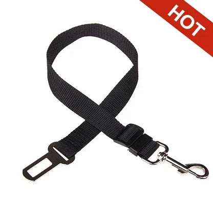 Adjustable Pet Car Seat Belt with Dog Harness Safety Lead Clip
