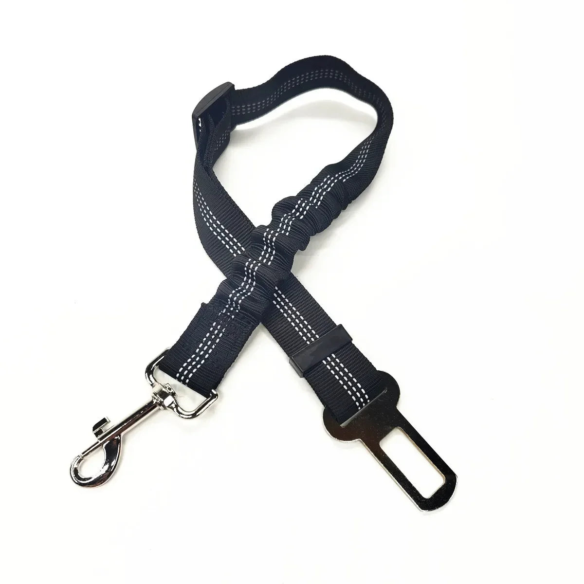 Adjustable Pet Car Seat Belt with Dog Harness Safety Lead Clip