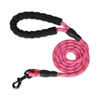 Reflective Padded Handle Dog Leash Heavy Duty Traction Rope