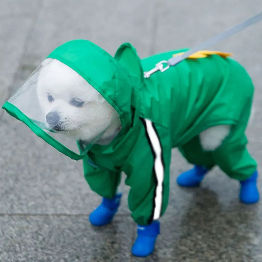Cute Bear Waterproof Dog Rain Suit