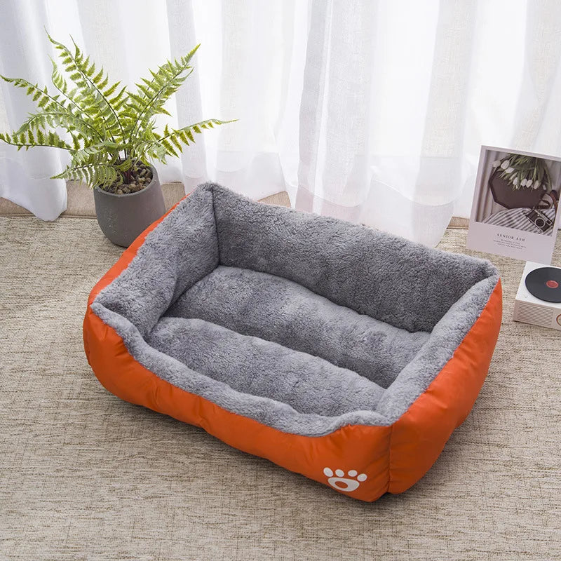 Waterproof Soft Warm Square Pet Bed House for Small to Large Dogs
