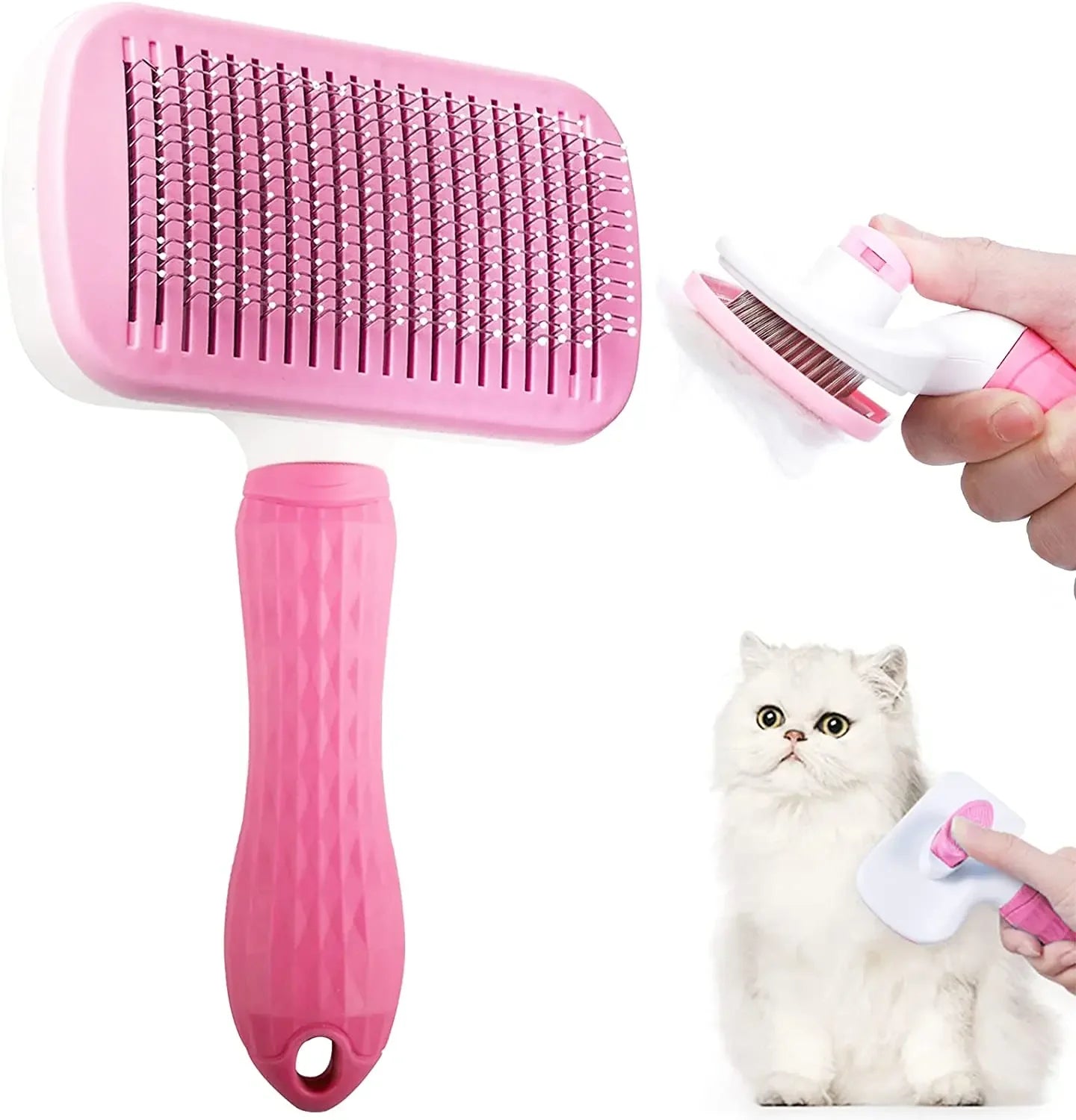 Dog & Cat Hair Remover Brush Grooming Comb for Long Hair Pets