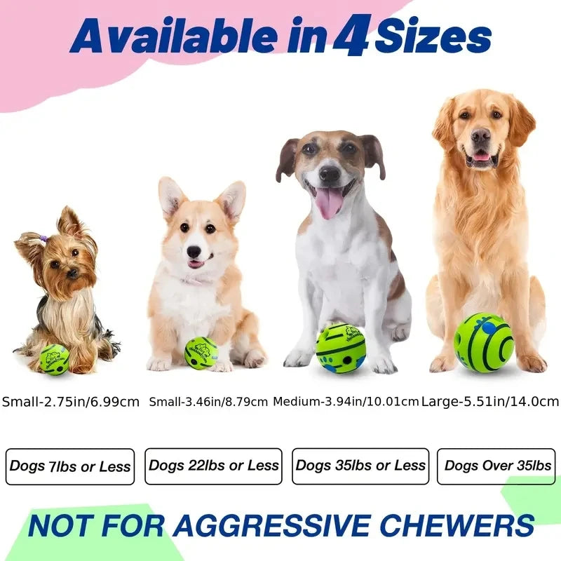 Interactive Giggle Ball Dog Toy for IQ Training & Mental Stimulation