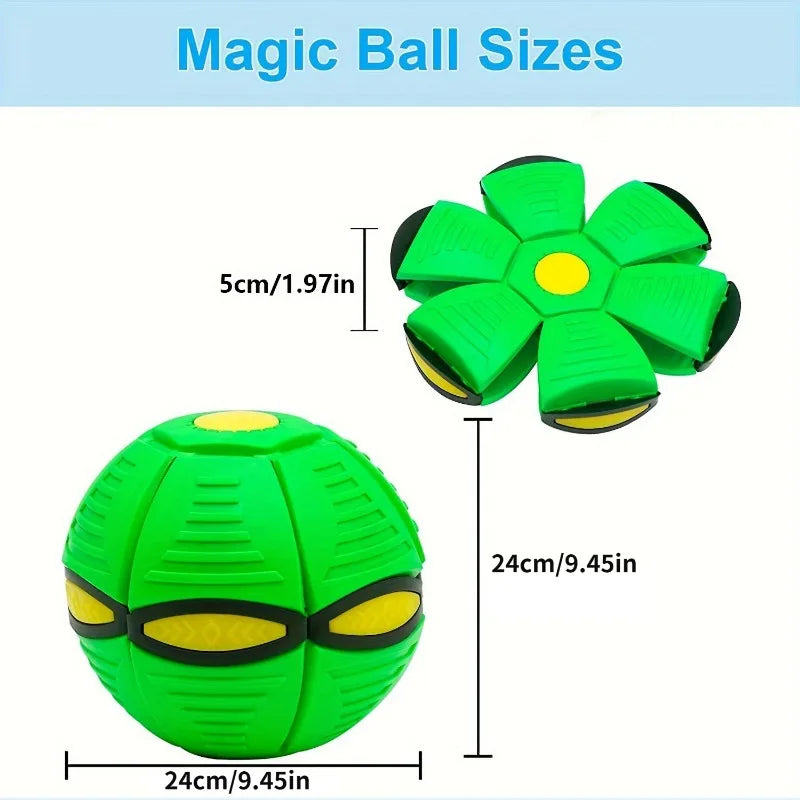 Flying Saucer Bouncing Ball Durable Elastic Dog Toy for Outdoor Play