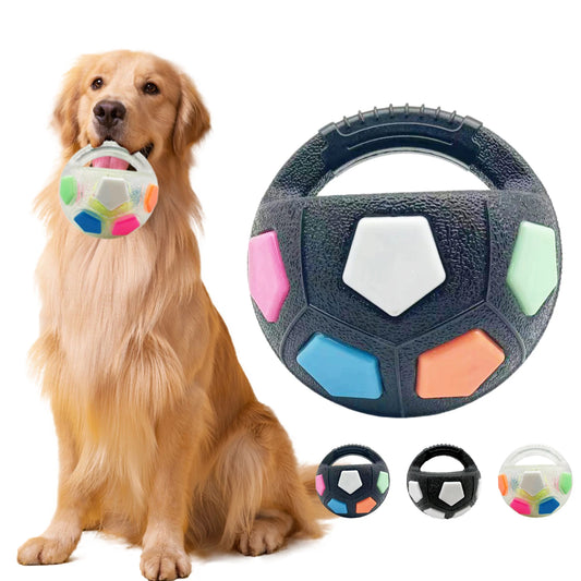 Football Tennis Ball Dog Toy Durable Squeaky Training