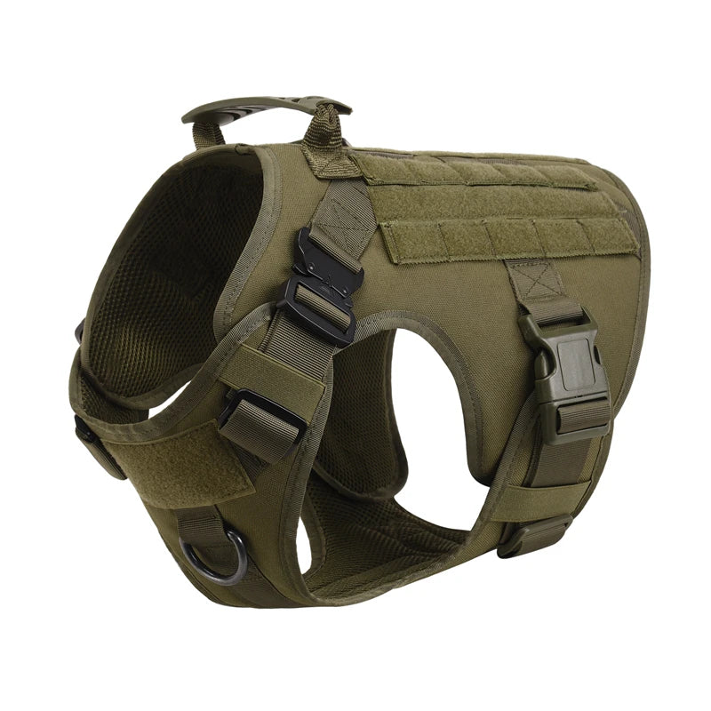 Tactical Dog Harness & Leash Set for German Shepherd, Retriever & All Breeds