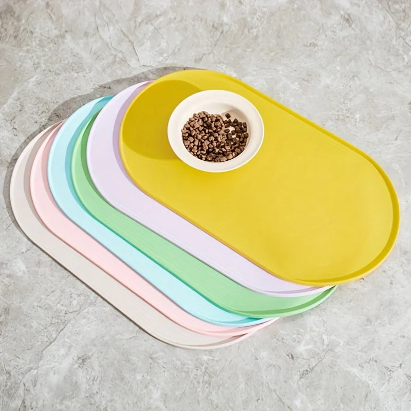 Non‑Slip Waterproof Cat & Dog Feeding Mat for Bowls