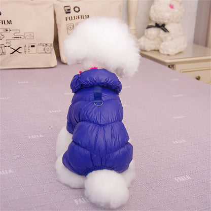 Fleece Dog Winter Jumpsuit