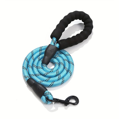 Reflective Heavy Duty Dog Leash with Padded Handle for Strong Dogs