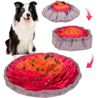 Foldable Washable Felt Pet Sniffing Slow Feeding Mat Toy