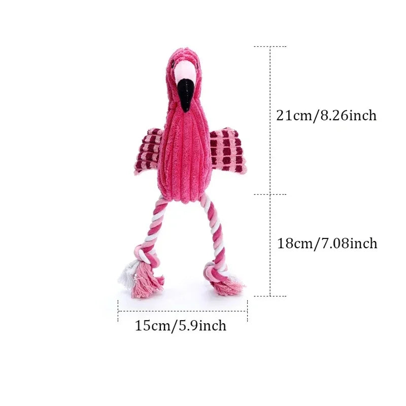 Flamingo Pet Toy Bite-Resistant Interactive Toy for Cats & Dogs