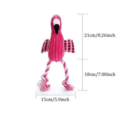 Flamingo Pet Toy Bite-Resistant Interactive Toy for Cats & Dogs