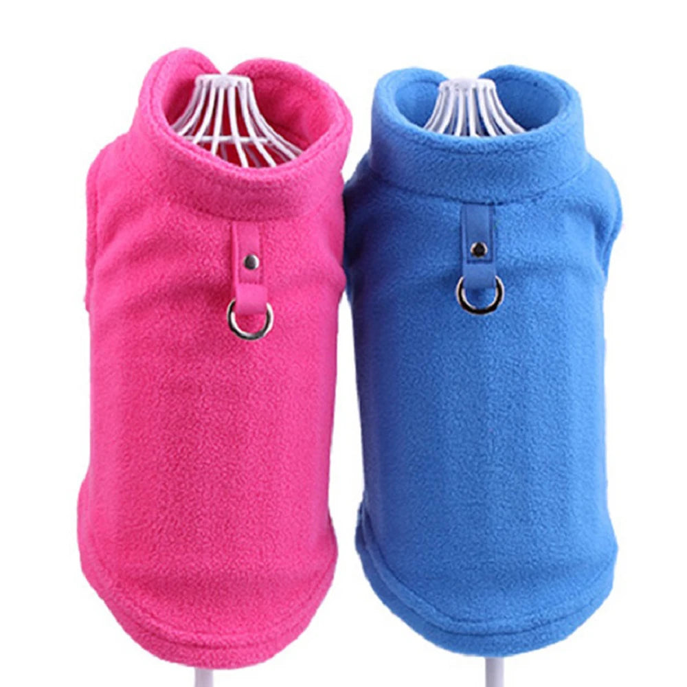 Winter Fleece Dog Clothes Warm Jacket for Small Dogs & Cats