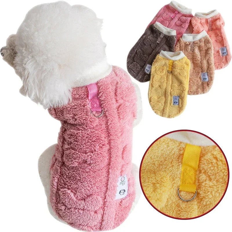 Fleece Dog Winter Sweater