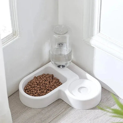 Dual Use Automatic Pet Water Bowl PP Feeding and Drinking Bowl