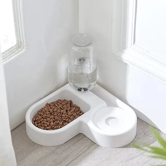 Dual Use Automatic Pet Water Bowl PP Feeding and Drinking Bowl