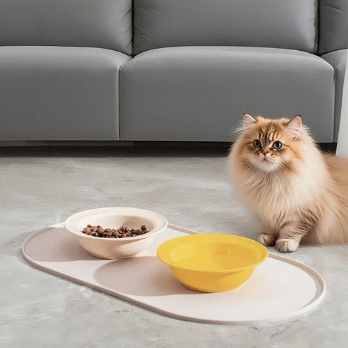 Non‑Slip Waterproof Cat & Dog Feeding Mat for Bowls