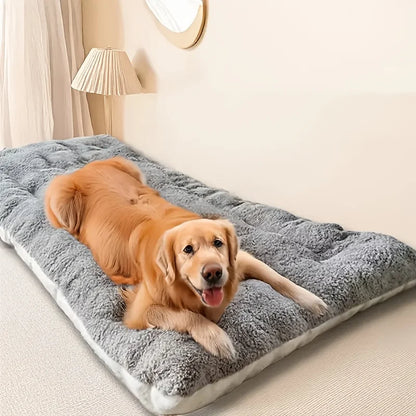 Extra Large Plush Dog Bed Sofa Thickened Soft Pet Crate Mat