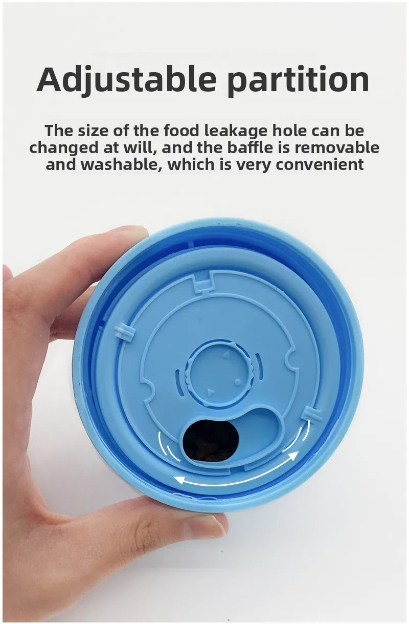 Interactive Dog Treat Ball Dispenser Slow Feeder Bite Resistant PP Toy