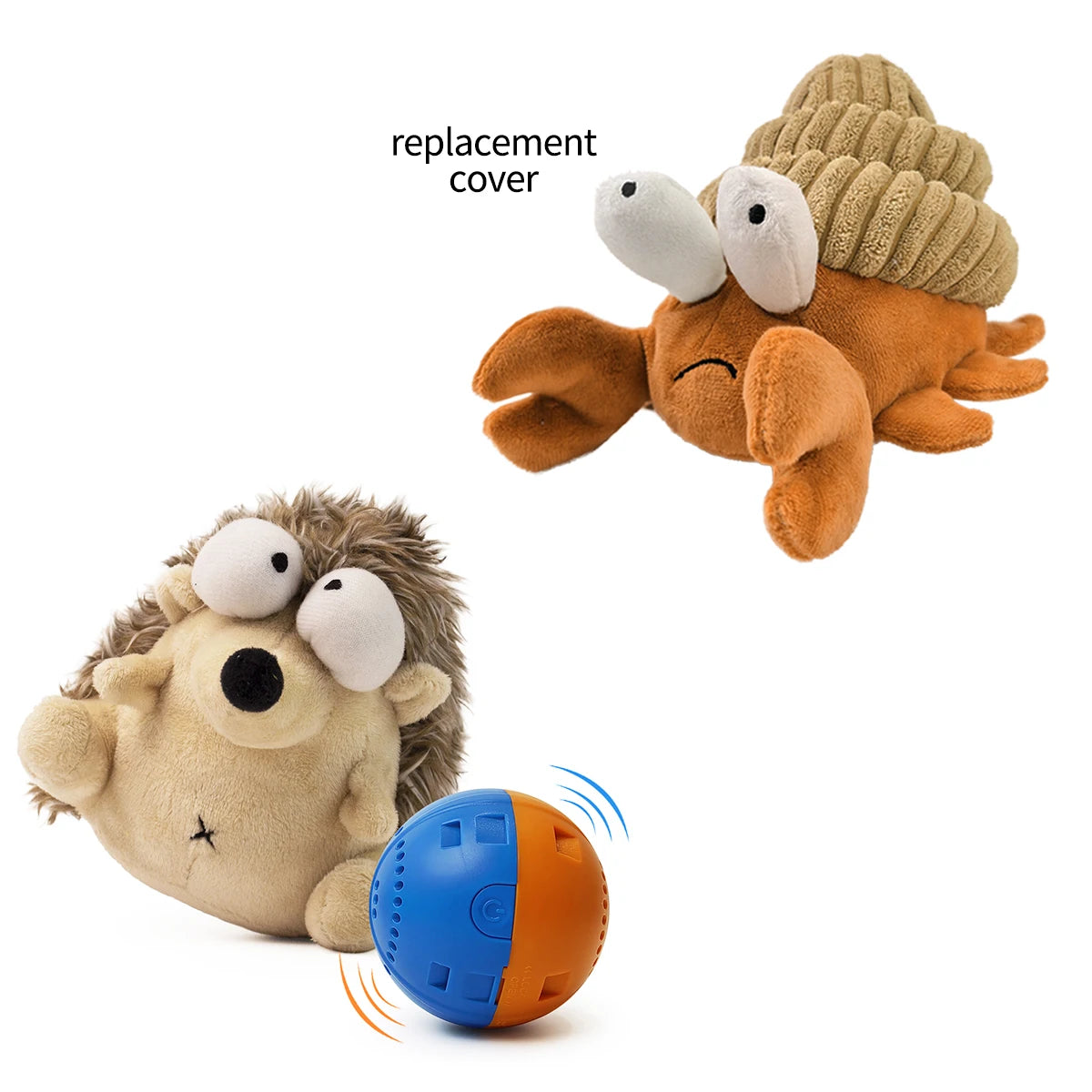 Interactive Plush Dog Toy Ball for Fetch Chew & Dancing Play