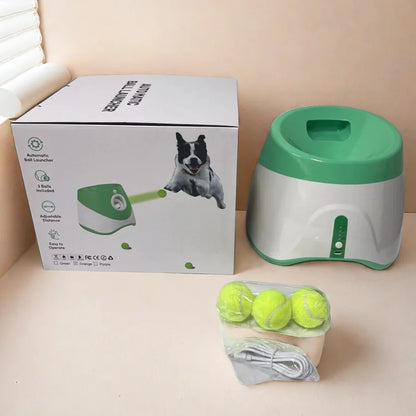Automatic Dog Ball Launcher Rechargeable USB Interactive Fetch Toy