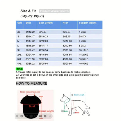 Adjustable Waterproof & Windproof Dog Raincoat