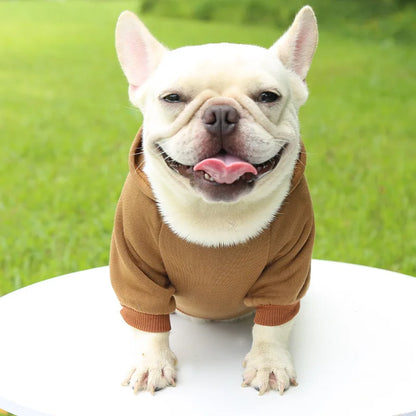 Warm Winter Dog Hoodie for Small & Medium Dogs French Bulldog Coat