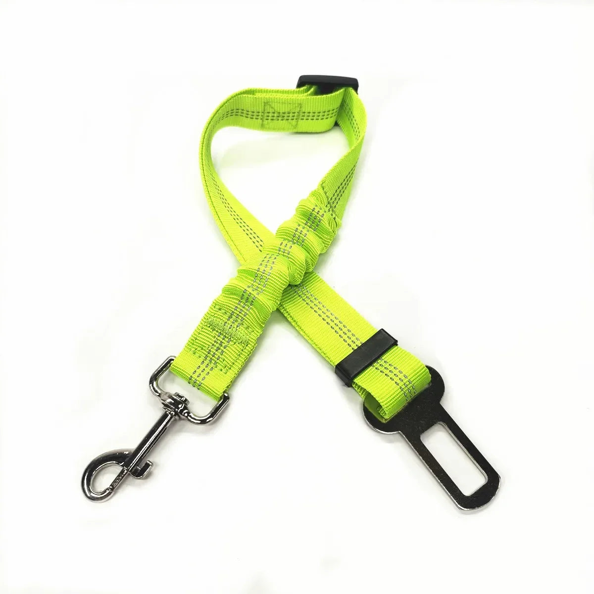Adjustable Pet Car Seat Belt with Dog Harness Safety Lead Clip