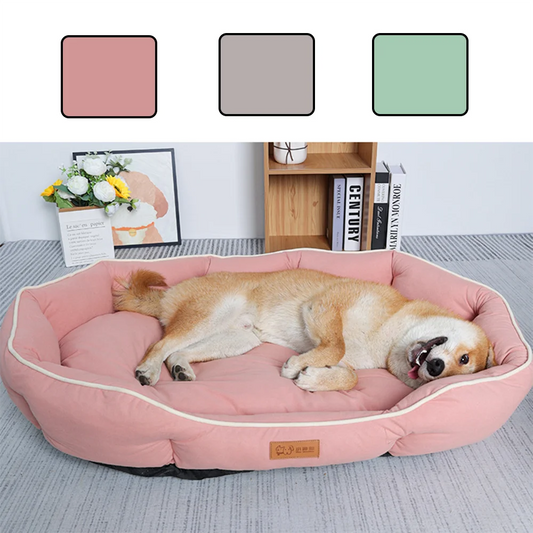 Large Pet Sofa Sleeping Bed House with Warm Cushion for Dogs & Cats