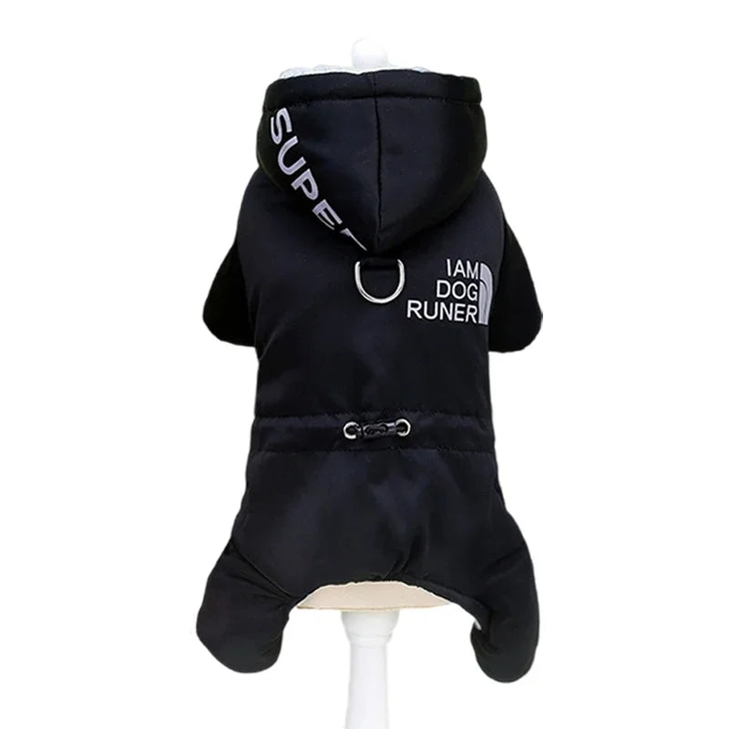 Hooded Dog Winter Jumpsuit
