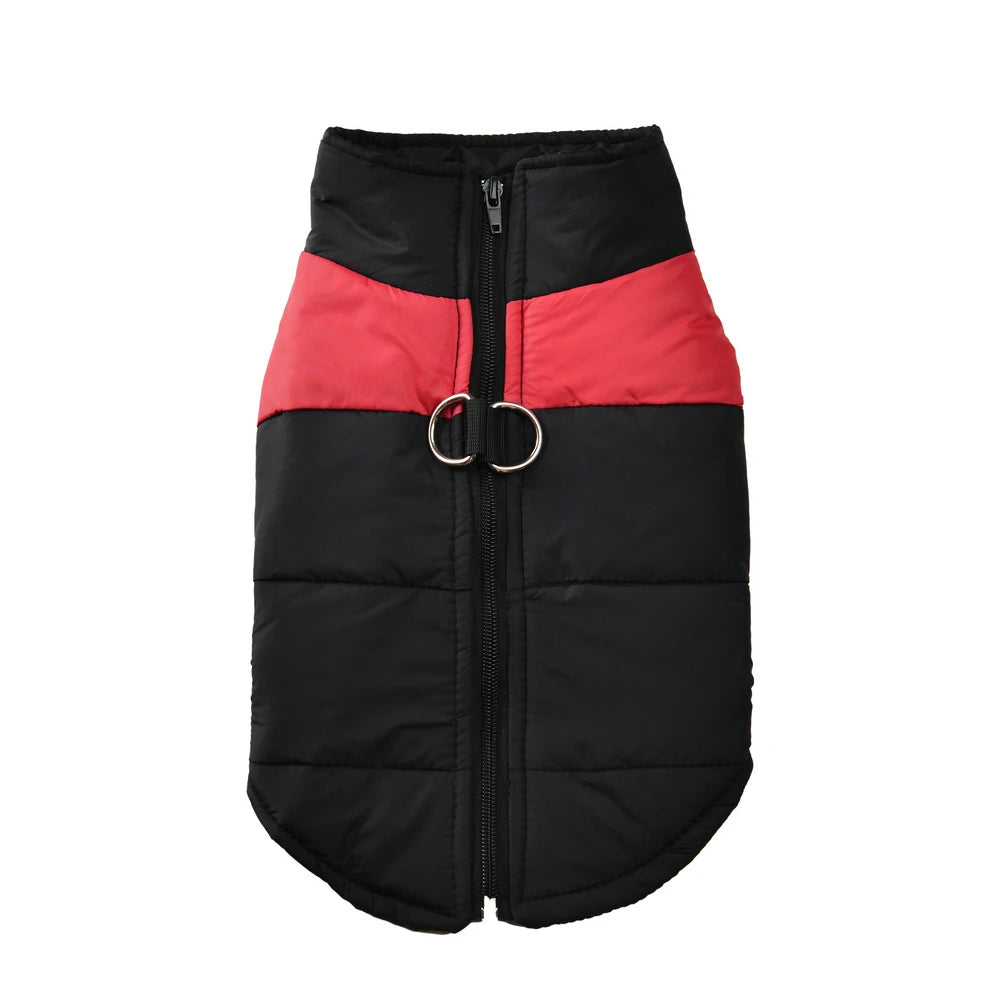 Waterproof Warm Dog Jacket with D-Ring for Small to Large Dogs