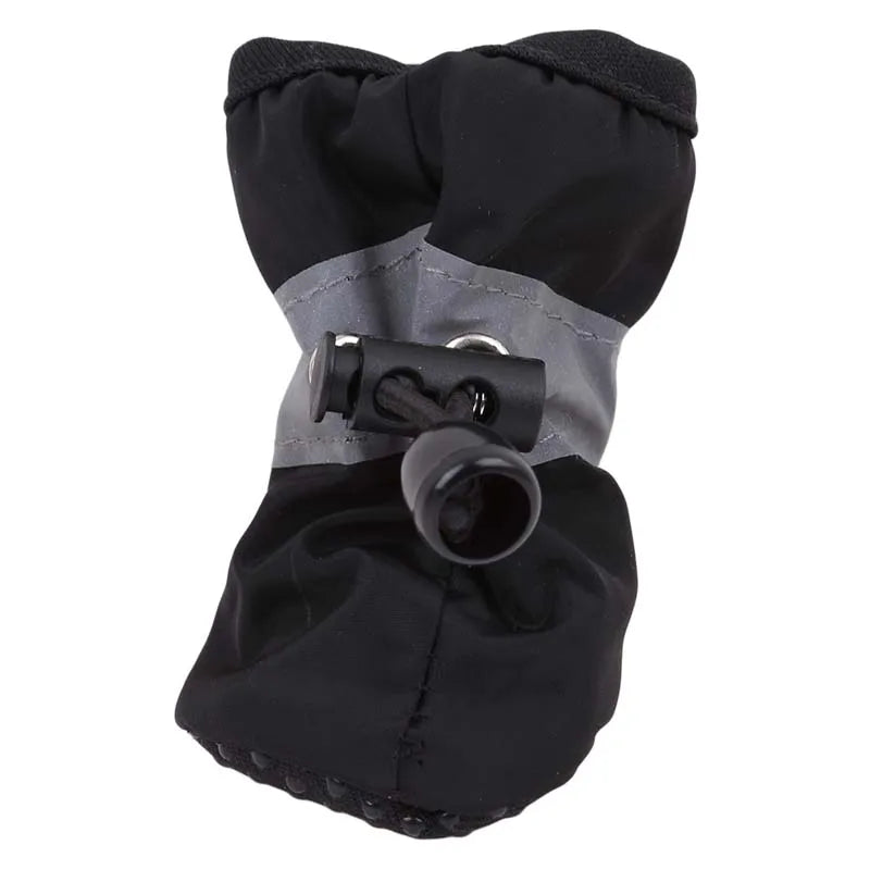 4‑Pack Anti‑Slip Waterproof Dog & Cat Snow Shoes Thick Warm Booties