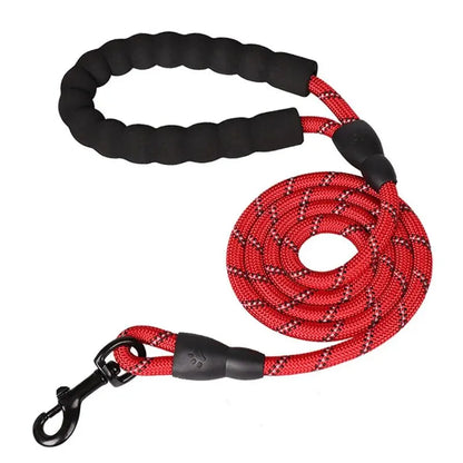 Reflective Padded Handle Dog Leash Heavy Duty Traction Rope
