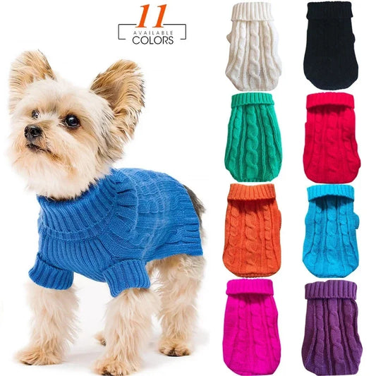 Knitted Dog Winter Sweater