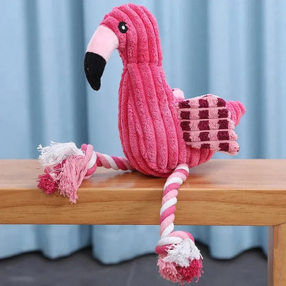 Flamingo Pet Toy Bite-Resistant Interactive Toy for Cats & Dogs
