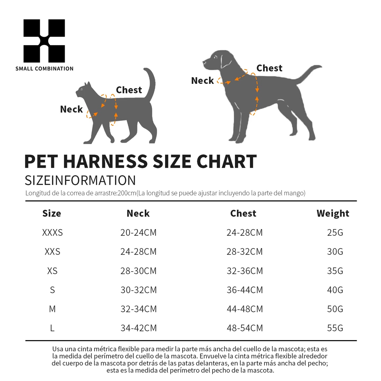 Adjustable Reflective Dog Harness & Leash Set for Small to Medium Dogs